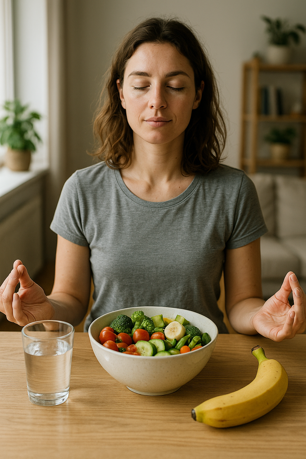 Gesund leben: einfache Wege zu mehr Wohlbefinden im Alltag - Illustration