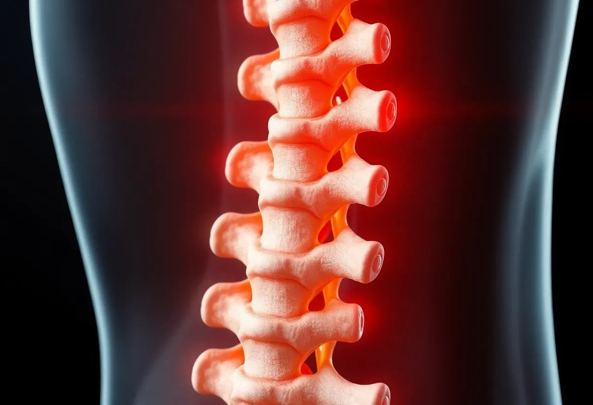 Erkennen und verstehen: die ersten Anzeichen einer spinalkanalstenose - Illustration