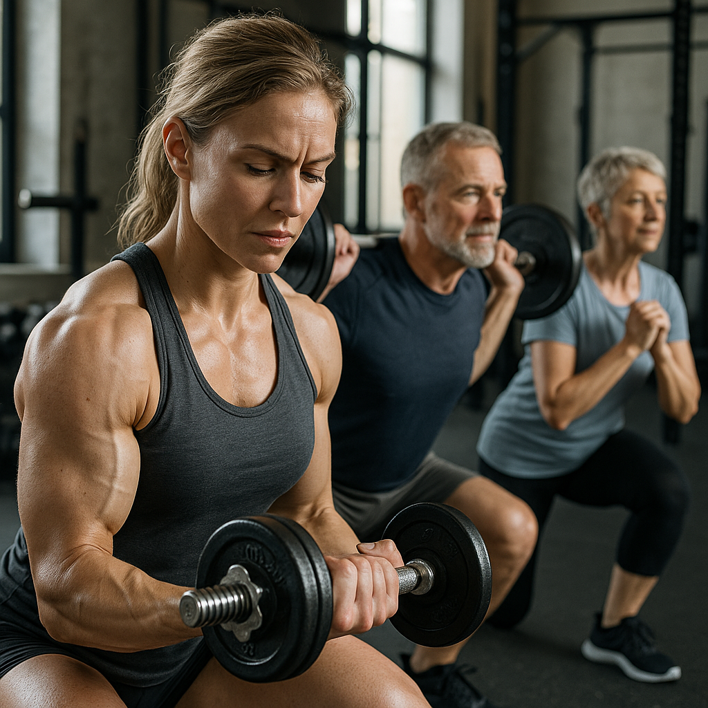 Krafttraining für jeden: entdecke die Vorteile für Körper und Geist - Illustration