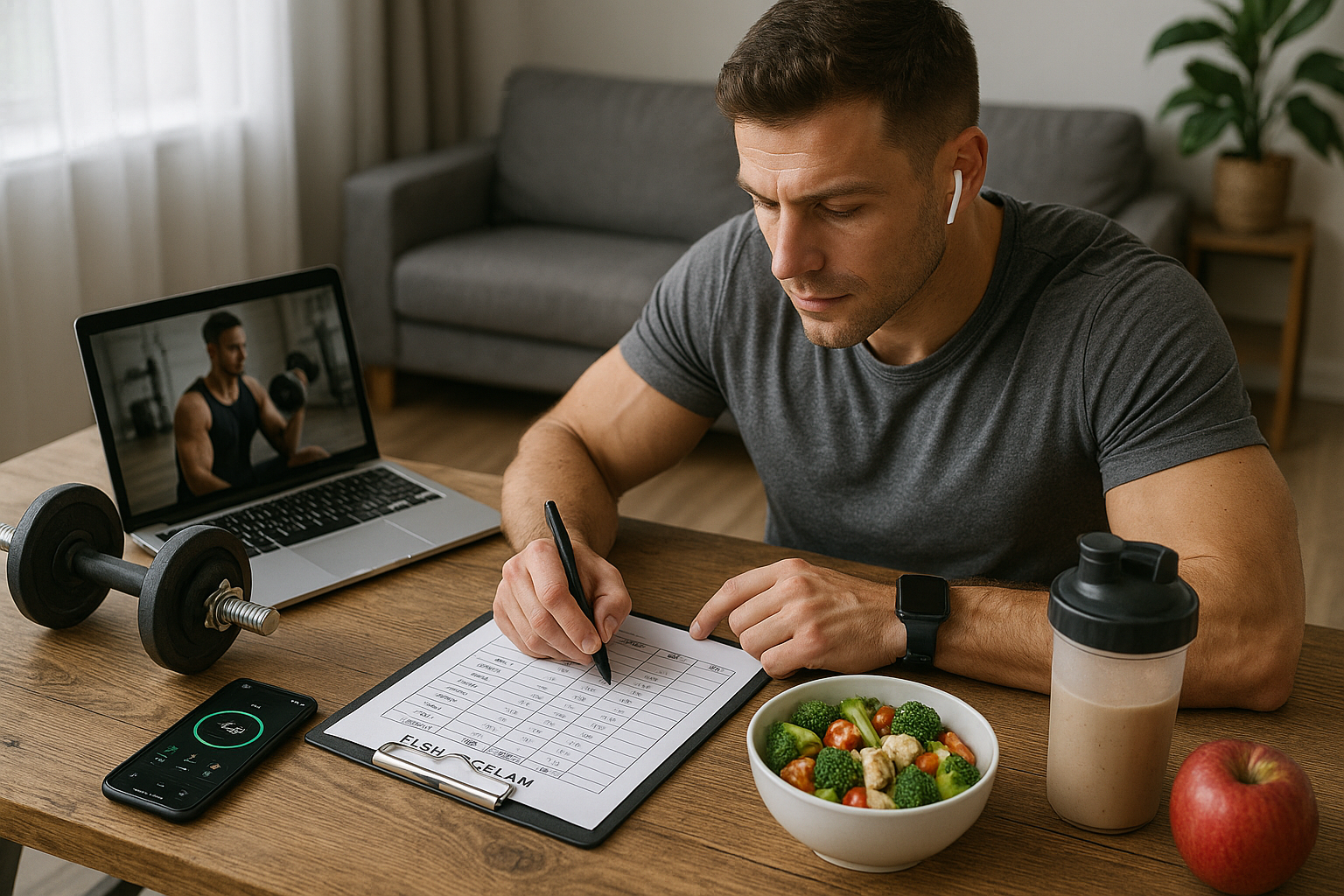 Erreiche deine Fitnessziele mit einem maßgeschneiderten fitnessprogramm für jeden Lebensstil - Illustration