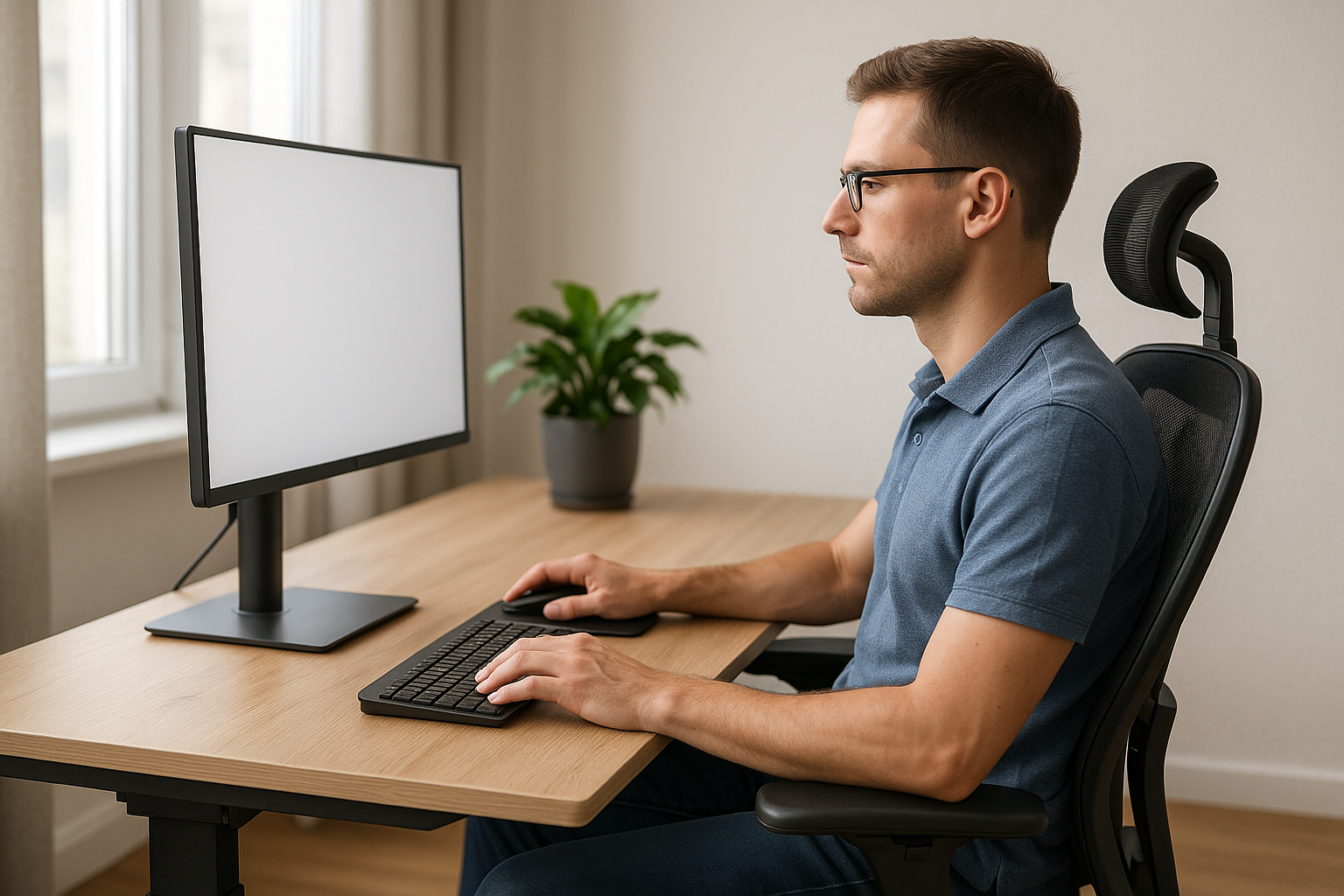 Ergonomisch arbeiten: So optimieren Sie Ihren Arbeitsplatz für mehr Wohlbefinden - Illustration