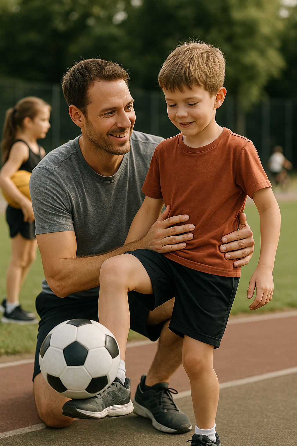 Fit und fröhlich: warum sport für kinder so wichtig ist - Illustration
