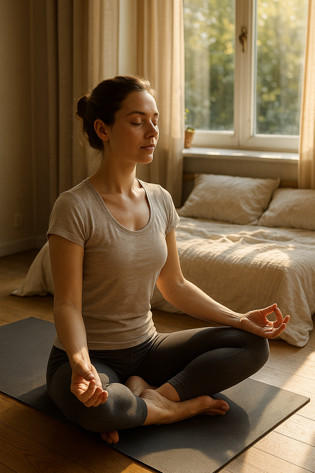 Starten Sie mit morgen yoga: Energie und Gelassenheit für den ganzen Tag - Illustration