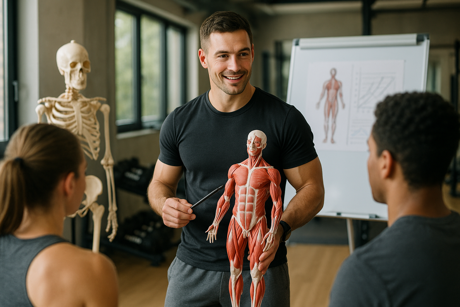 Fitnessausbildung: dein Weg zu einer gesunden Trainerkarriere - Illustration