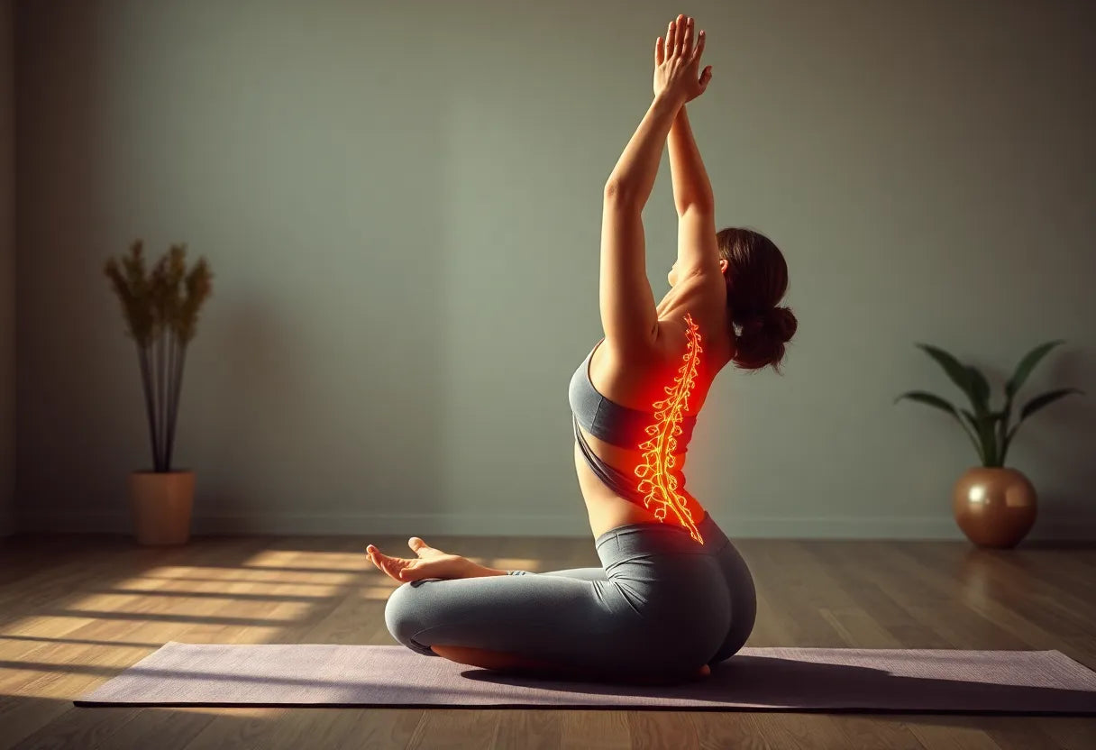 Befreie deinen Ischiasnerv mit gezielten Yoga-Übungen - Illustration