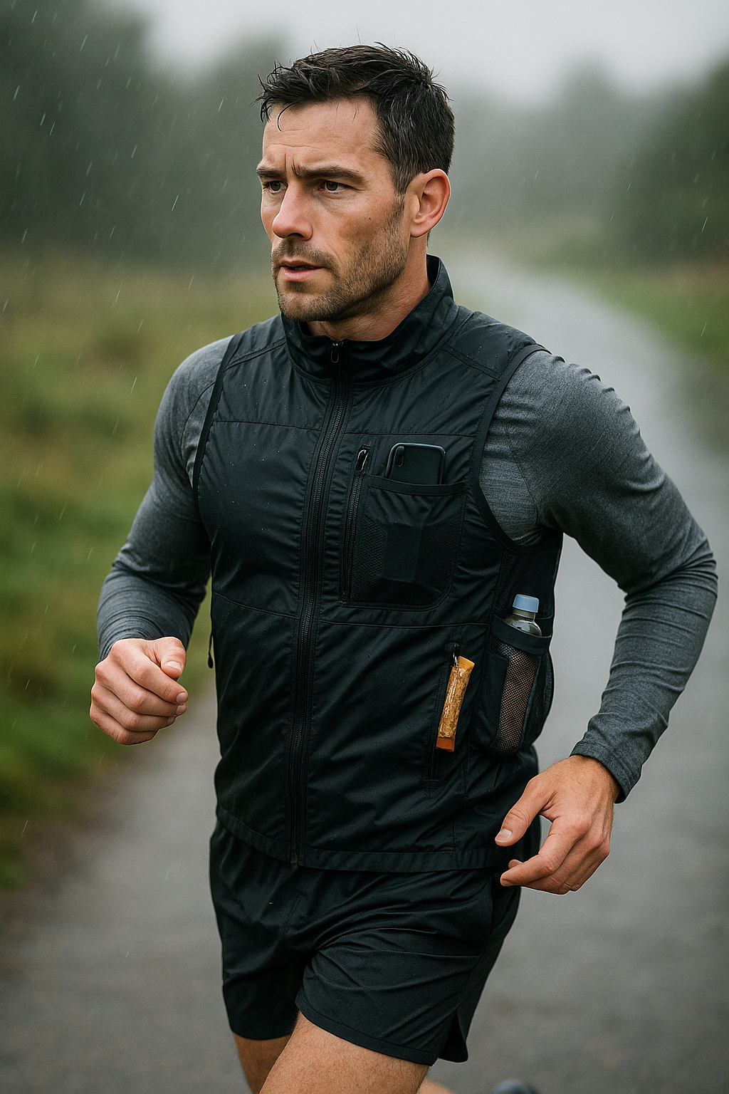 Laufweste: dein perfekter Begleiter für jedes Wetter - Illustration