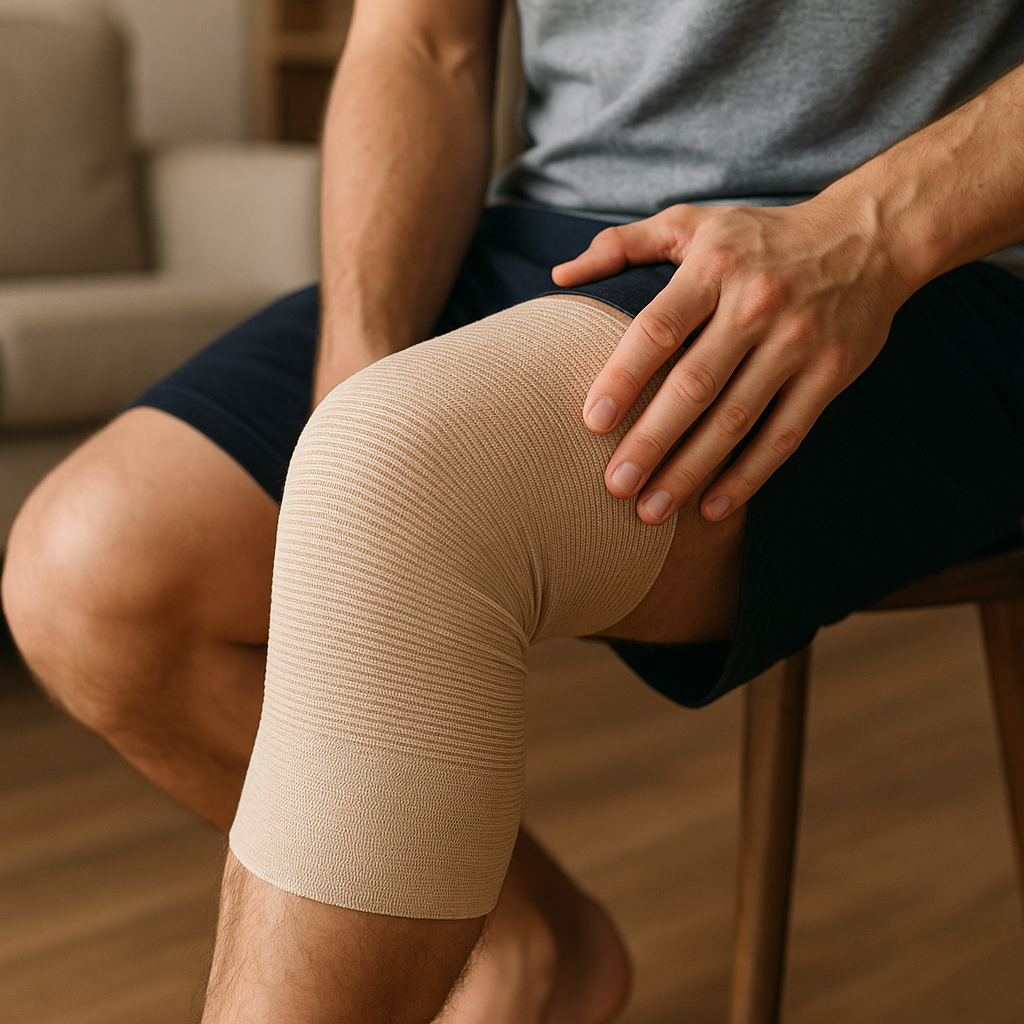 Kompressionsbandage: der unsichtbare Helfer für mehr Bewegungsfreiheit und Komfort - Illustration
