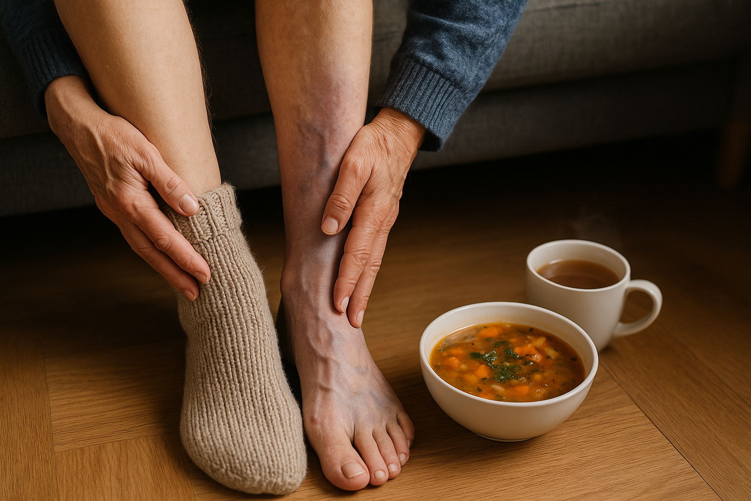 Kältegefühl in den Beinen: Ursachen und Lösungen für warme Füße