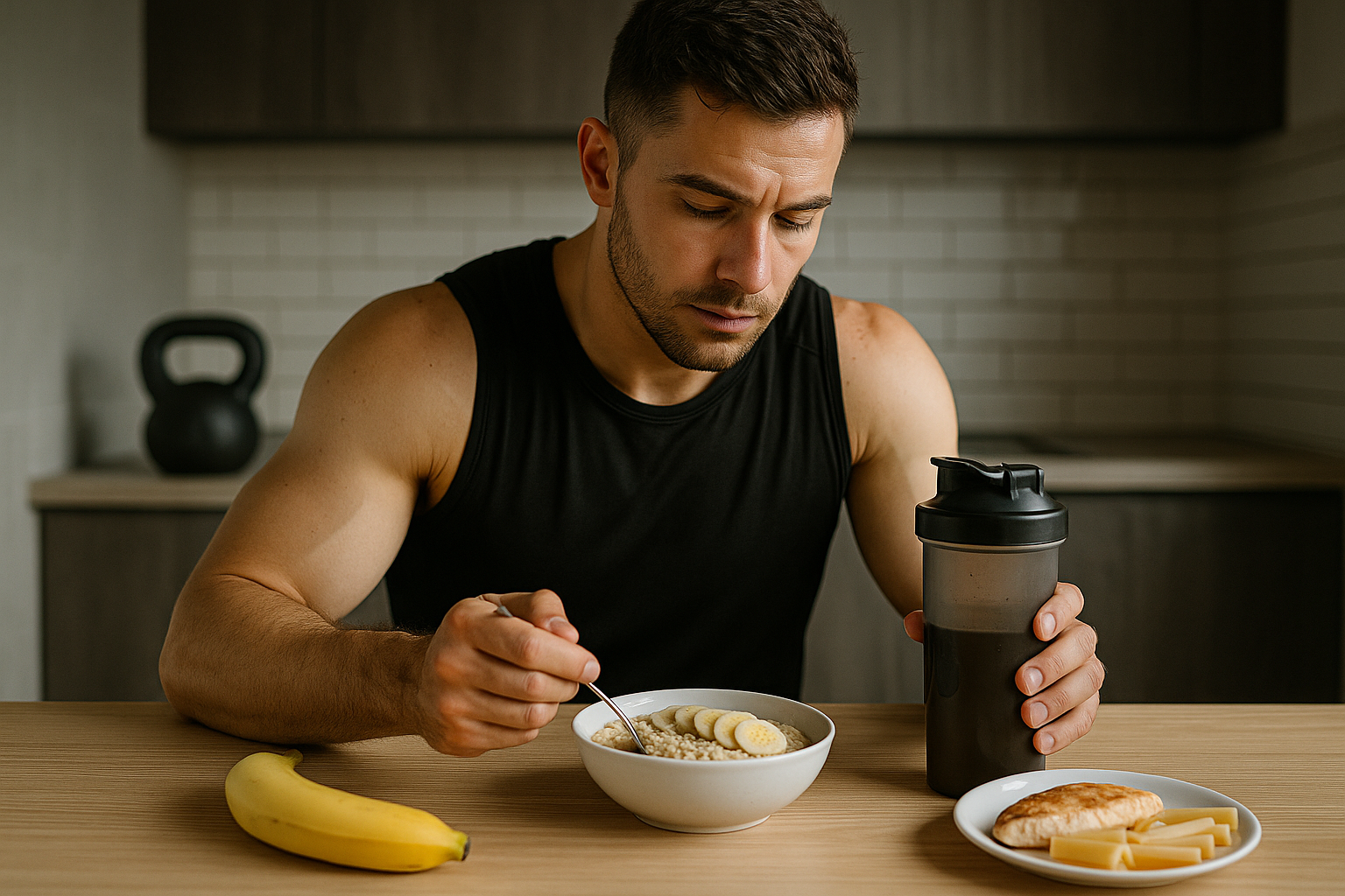 Energiegeladen ins Workout: die besten Snacks für vor dem Training - Illustration