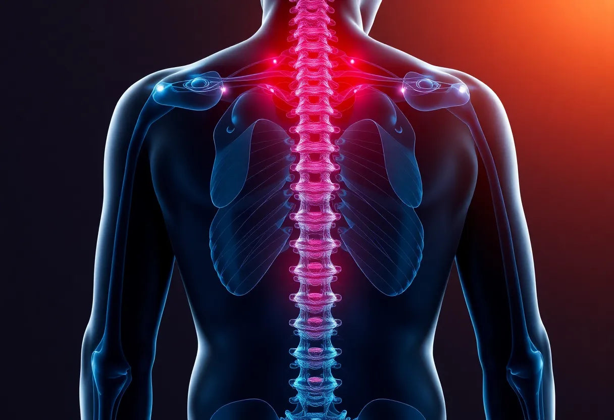 Rückenschmerzen verstehen: die unsichtbaren Symptome der arthrose lws entdecken - Illustration