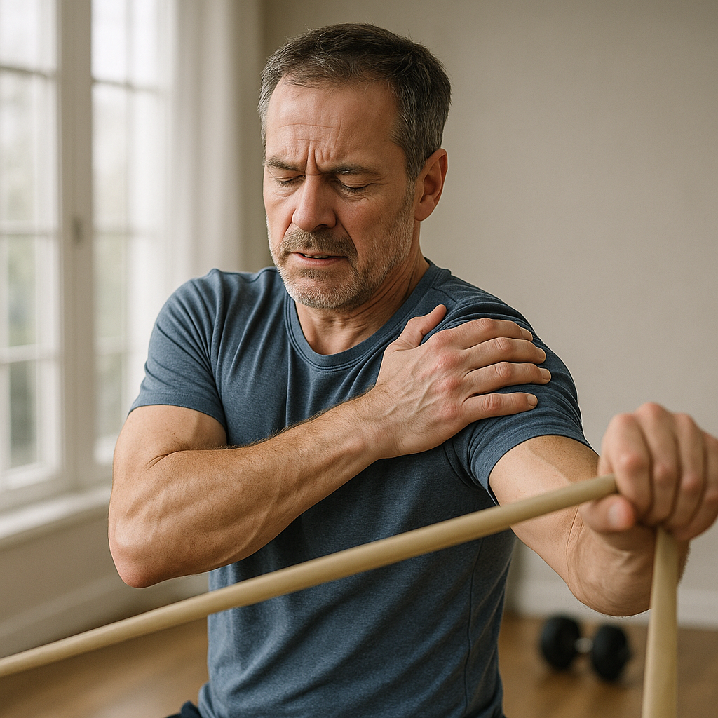 Übungsleser: effektive Übungen bei impingement schulter für schmerzfreie Bewegung - Illustration