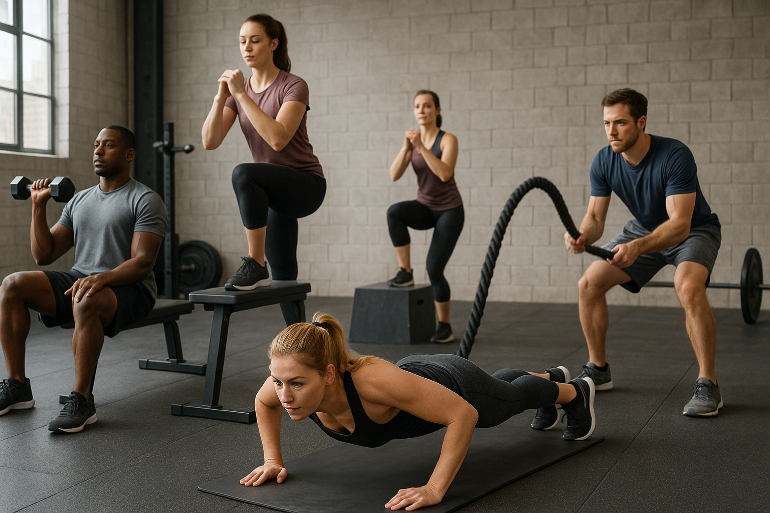 Entdecke das Geheimnis des zirkeltrainings: dein Weg zu mehr Fitness und Gesundheit - Illustration