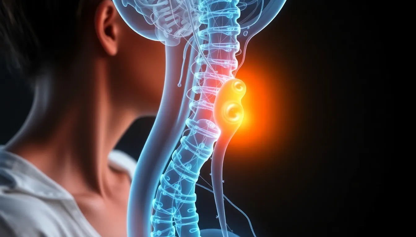 Schwindel im Griff: Wie HWS-Arthrose Ihr Gleichgewicht beeinflusst - Illustration