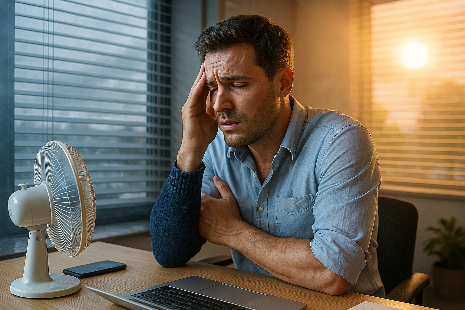 Optimale Arbeitsbedingungen: Warum die richtige Temperatur am Arbeitsplatz entscheidend ist - Illustration