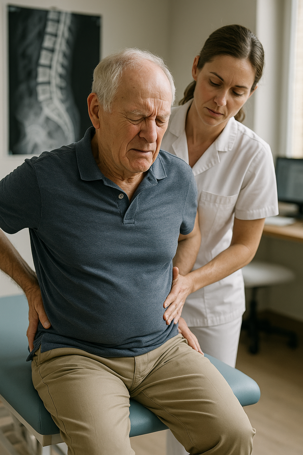 Verstehen Sie die Spinalkanalstenose: Ursachen, Symptome und Lösungen für Ihren Alltag - Illustration