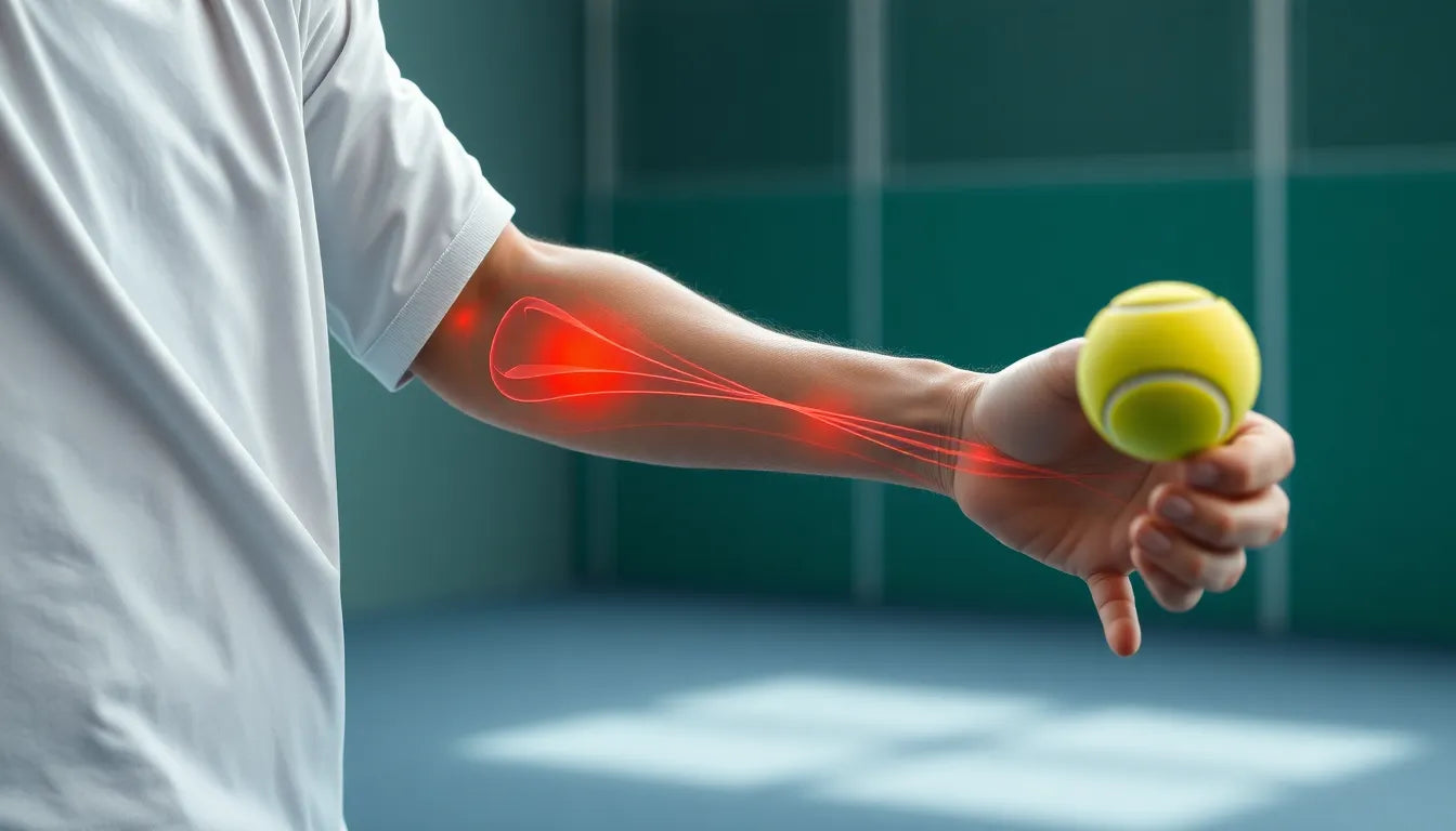 Übungsleser: effektive Übungen zur Behandlung von Tennisarm