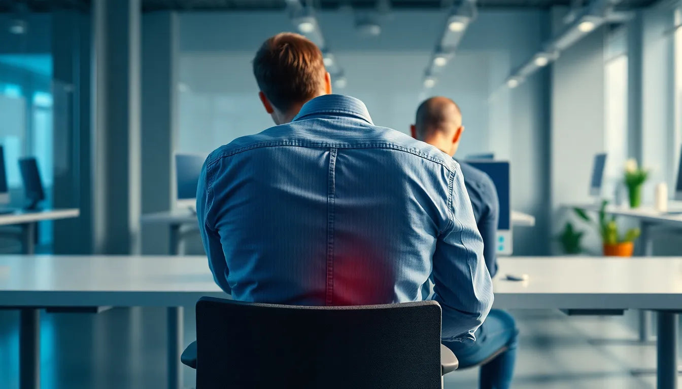 Linderung für deinen schmerzenden Rücken im Sitzen finden