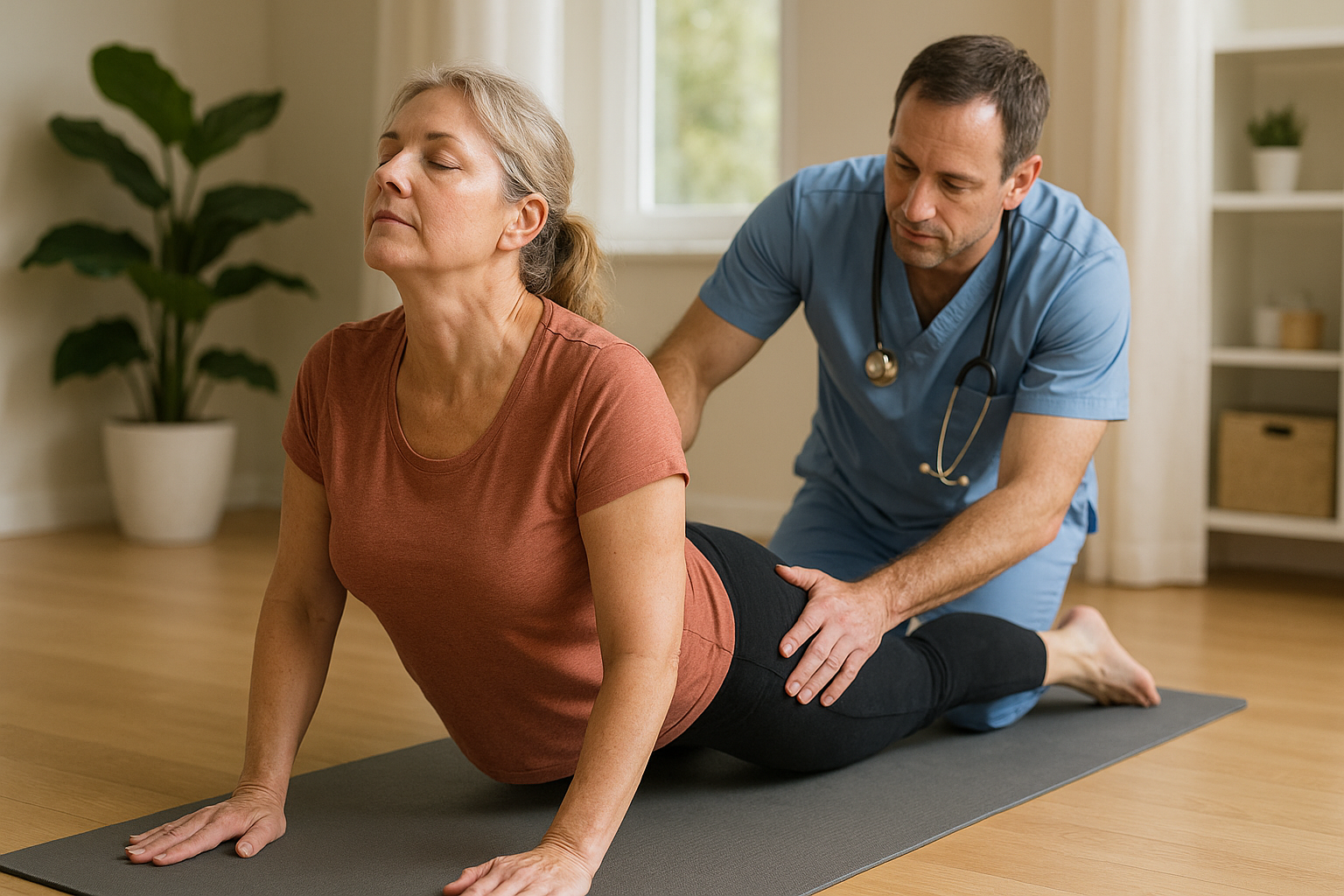 Sanfte Yoga-Wege zur Linderung von Bandscheibenvorfällen entdecken