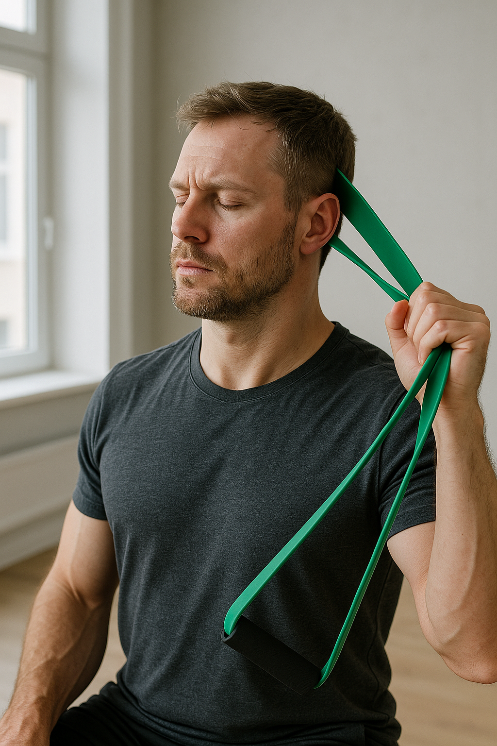 Nacken stärken: effektive Übungsleser mit elastik für schmerzfreie Bewegung