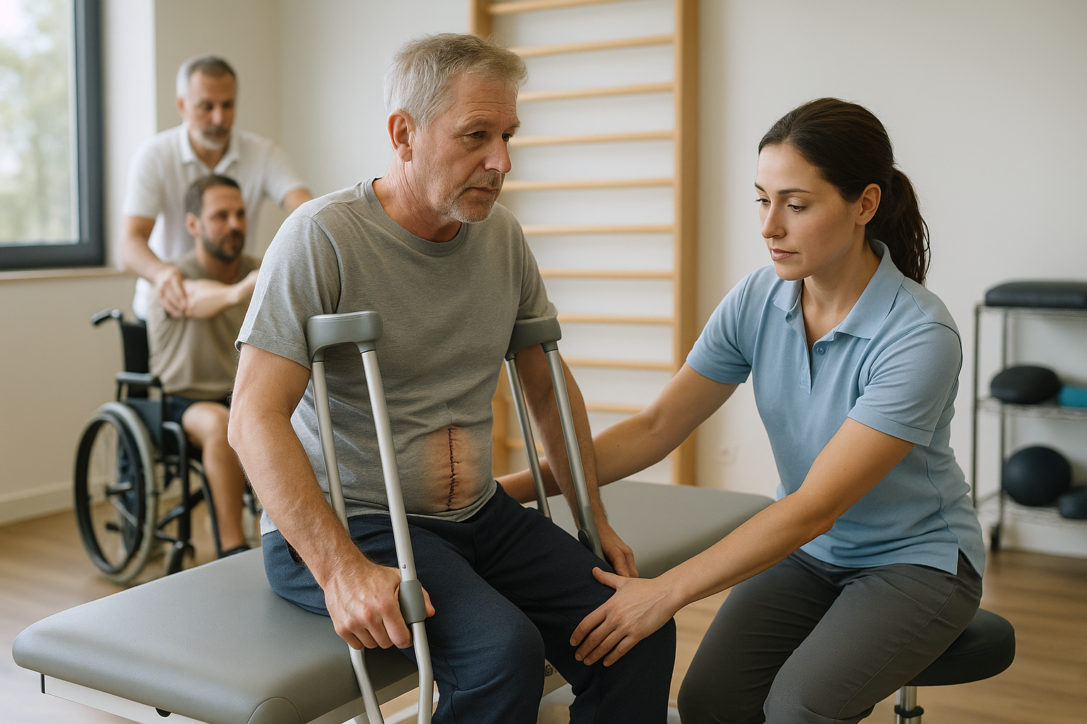 Neue Freiheit: Der Weg zur Genesung nach einer Spinalstenose-Operation - Illustration