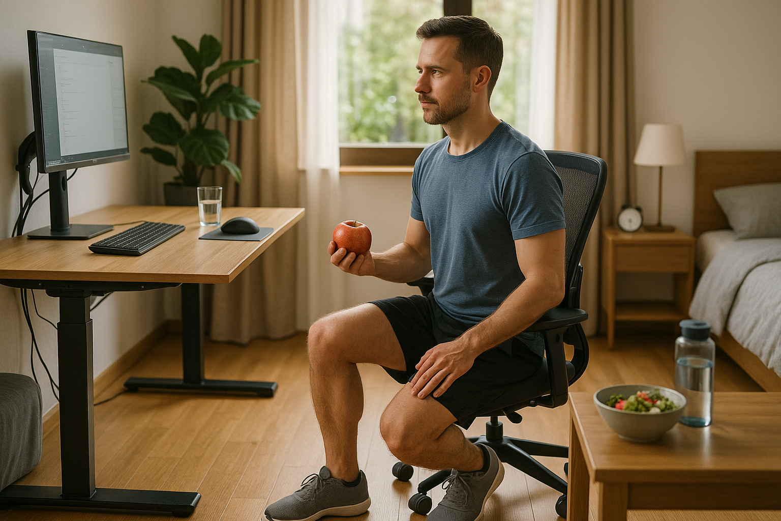 Ergonomie trifft Alltag: So wird ein gesunder körper zur Realität - Illustration