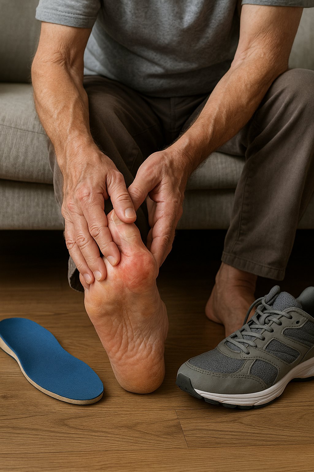 Übungsleser aufgepasst: sanfte bewegungen für arthrose im großen zeh - Illustration