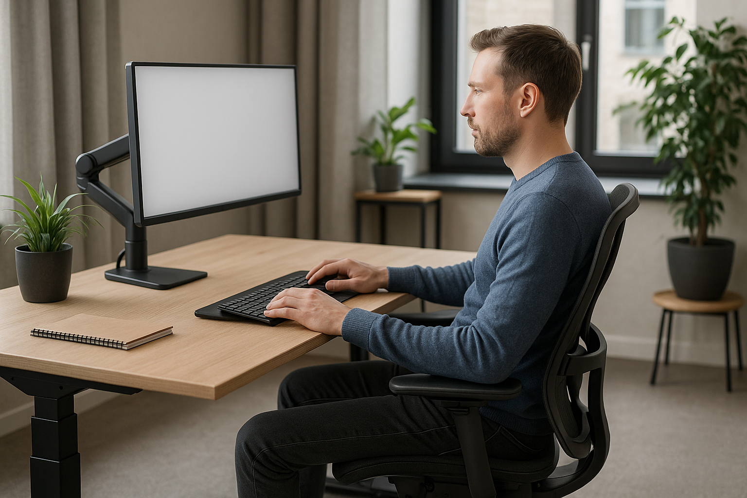 Ergonomie am Arbeitsplatz: So optimieren Sie Ihre Gesundheit und Produktivität - Illustration