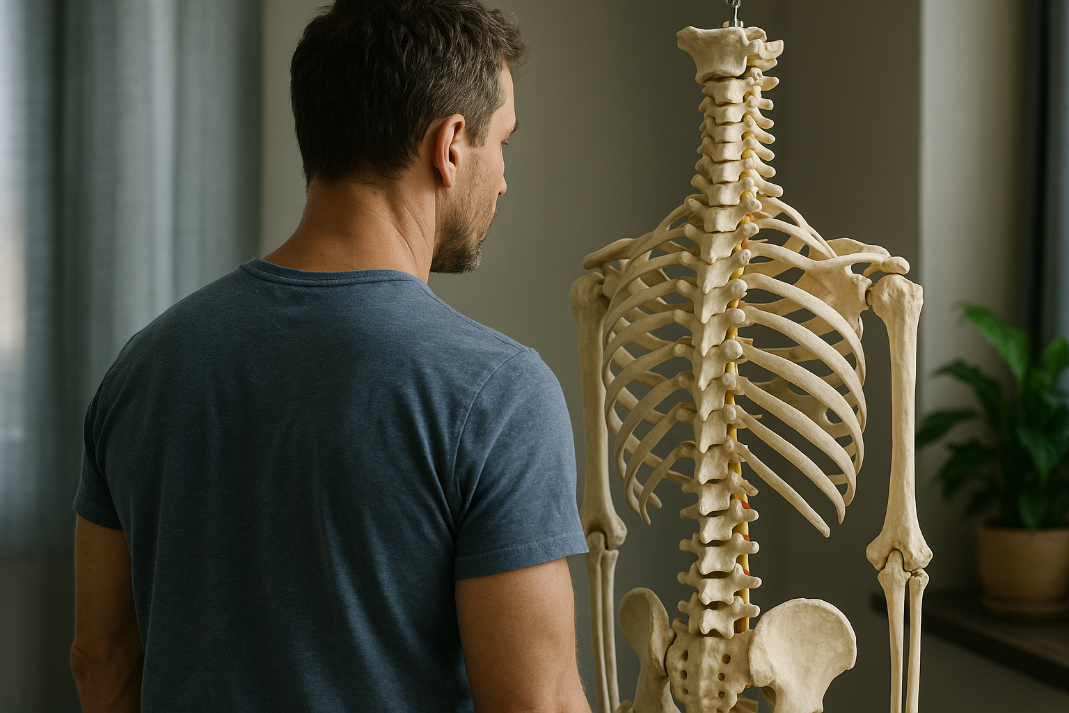 Entdecke die Geheimnisse deiner Rückenknochen: Anatomie und Gesundheit im Fokus - Illustration