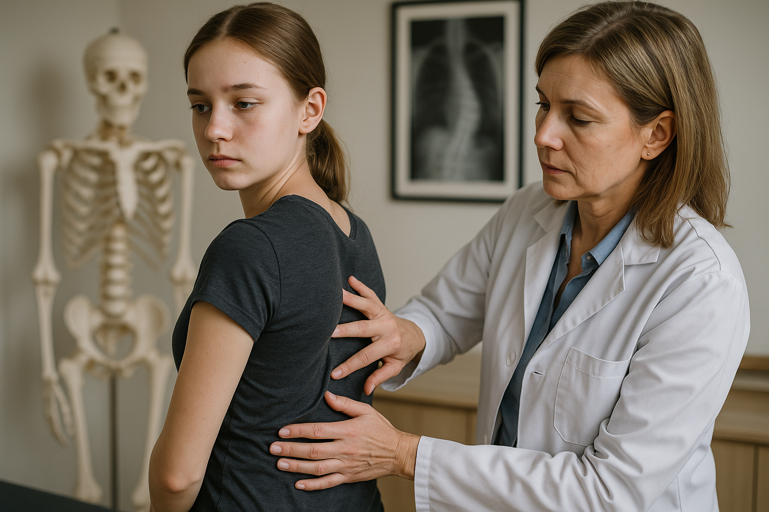 Skoliose verstehen: praktische Tipps für ein gesundes Leben - Illustration