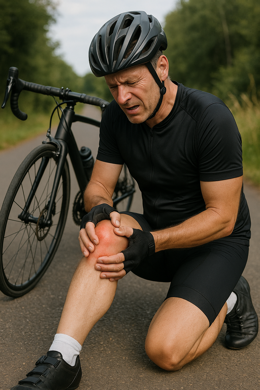 Schmerzfrei radeln: Tipps gegen knieschmerzen nach dem radfahren - Illustration