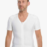 weiss haltungskorrektur shirt mit zipper