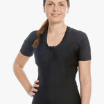 Schwarzes posture shirt von Anodyne mit Reißverschluss